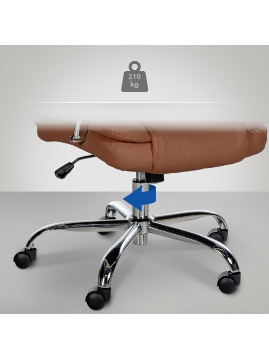 Kancelárske kreslo BIG Xanthos, svetlohnedá