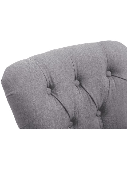 Barová stolička tkanina Lakewood, starožitné svetlo, svetlosivá