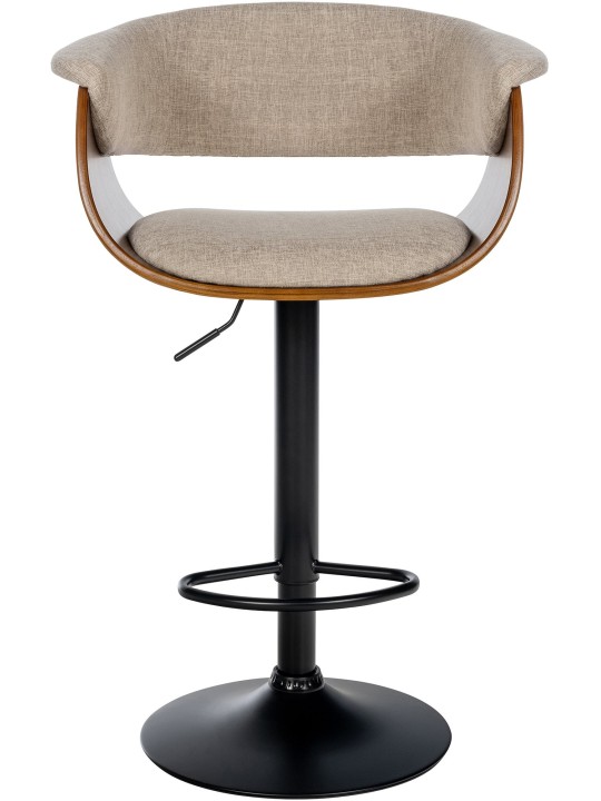 Barová stolička Vestal látka, orech/krémová