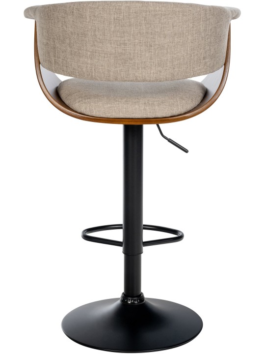 Barová stolička Vestal látka, orech/krémová