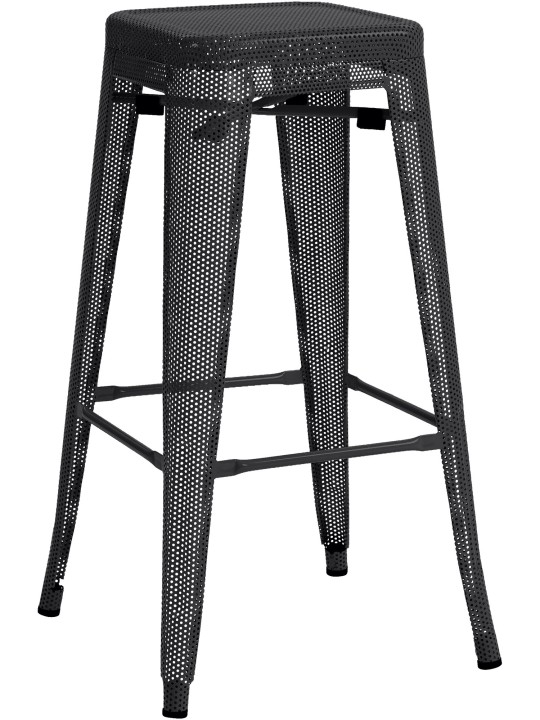 Barová stolička Fletcher, čierna