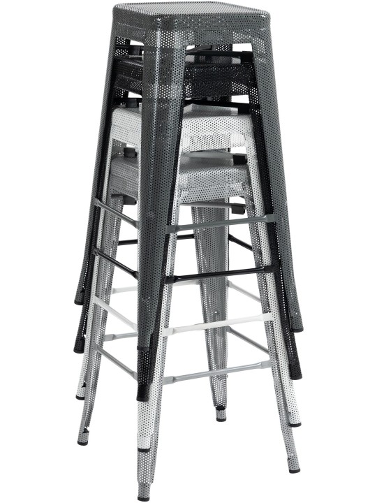 Barová stolička Fletcher, čierna