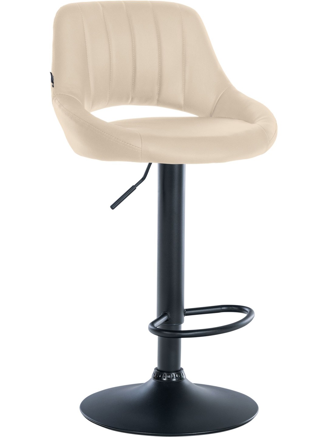 Barová stolička Milet z umelej kože, krémová