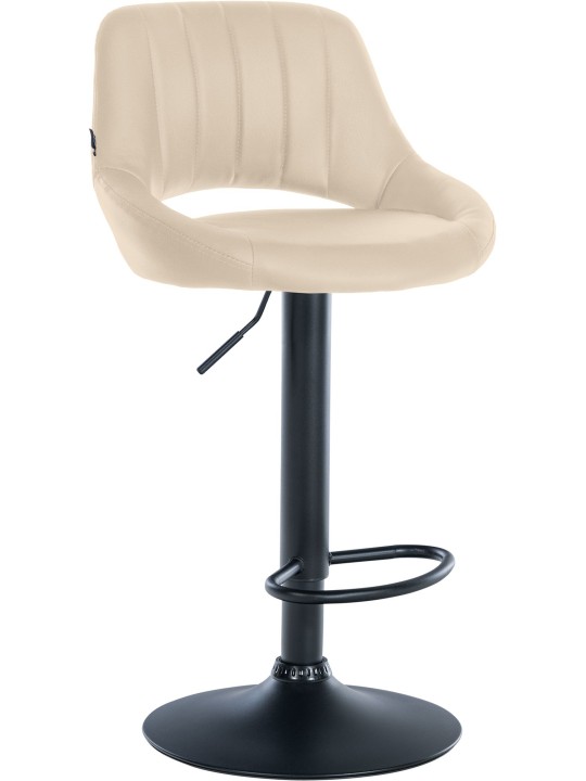 Barová stolička Milet z umelej kože, krémová