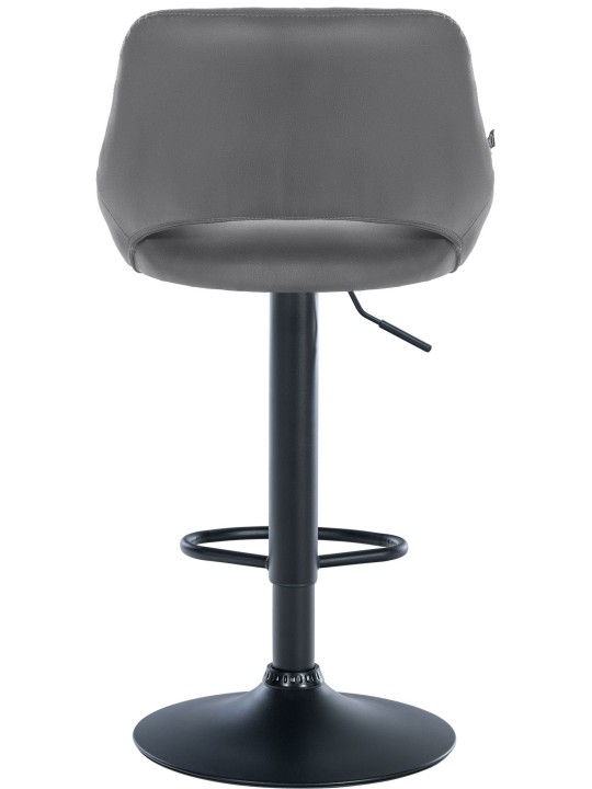 Barová stolička Milet z umelej kože, sivá
