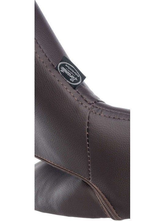 Sada 2 barových stoličiek Milet z umelej kože C, hnedá