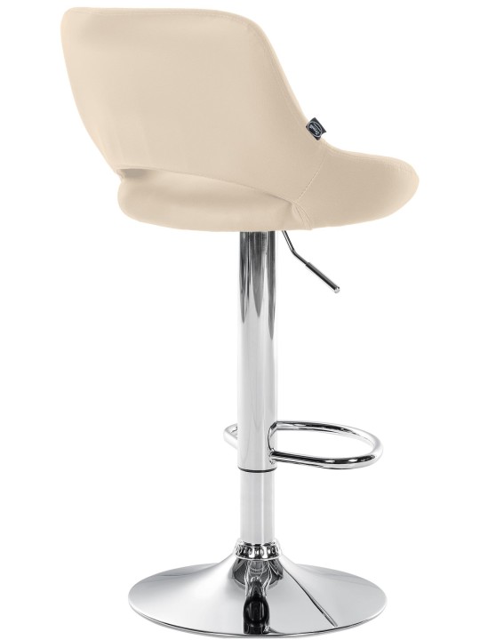 Sada 2 barových stoličiek Milet z umelej kože C, krémová