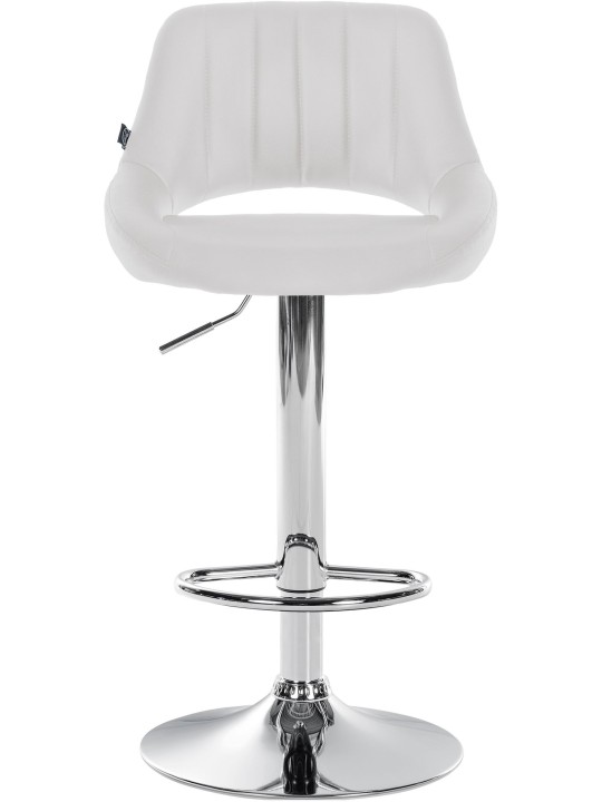 Sada 2 barových stoličiek Milet z umelej kože C, biela