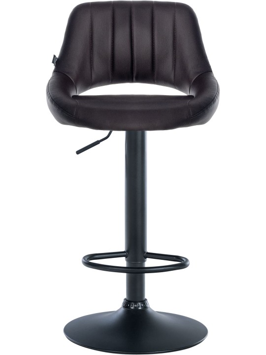 Sada 2 barových stoličiek Milet z umelej kože B, hnedá