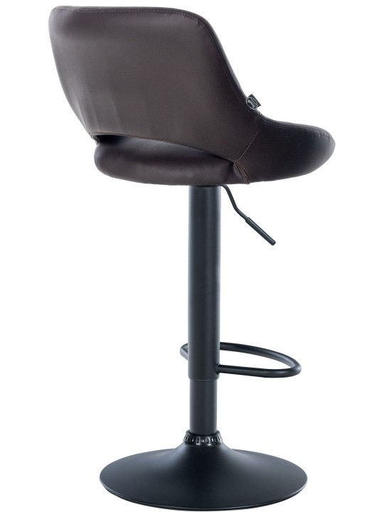 Sada 2 barových stoličiek Milet z umelej kože B, hnedá