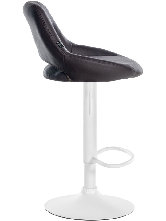 Sada 2 barových stoličiek Milet z umelej kože W, hnedá