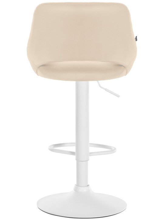 Sada 2 barových stoličiek Milet z umelej kože W, krémová