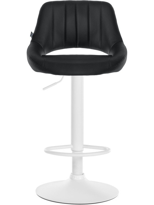 Sada 2 barových stoličiek Milet z umelej kože W, čierna