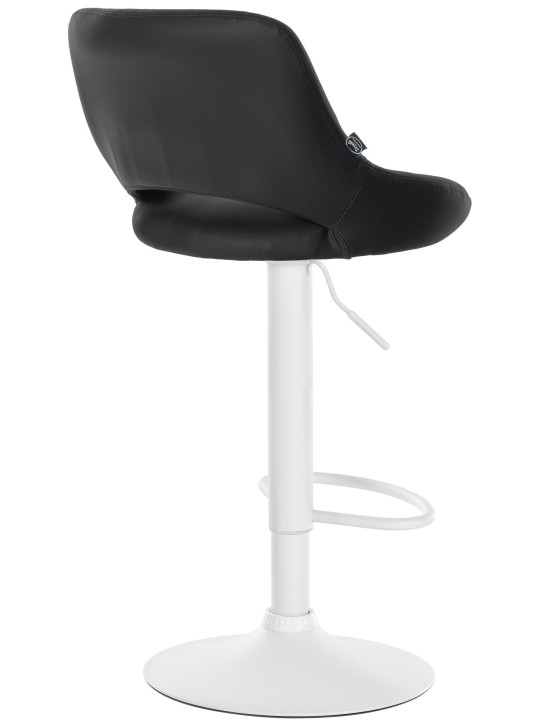 Sada 2 barových stoličiek Milet z umelej kože W, čierna