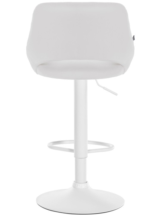 Sada 2 barových stoličiek Milet z umelej kože W, biela
