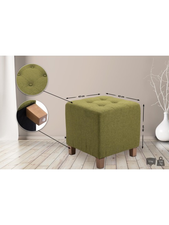 Faraónska stolička, starožitné svetlo, zelená