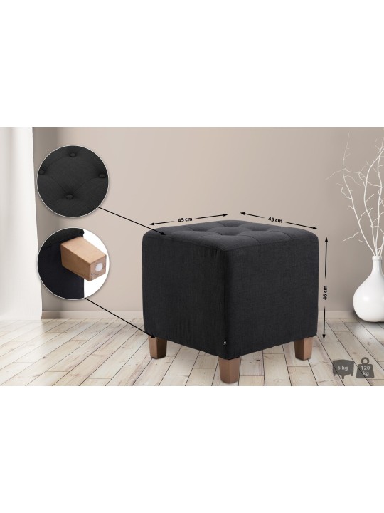 Faraónska stolička, starožitné svetlo, čierna