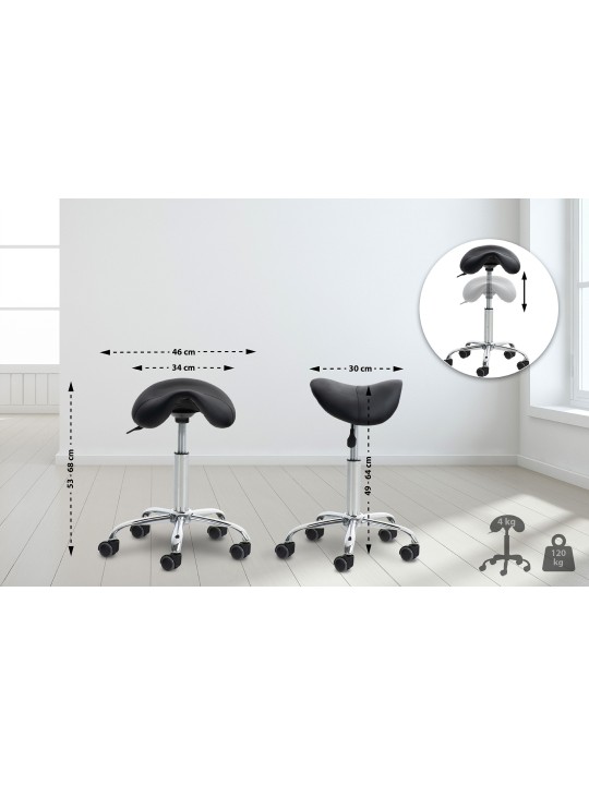 Pracovná stolička Reno, čierna