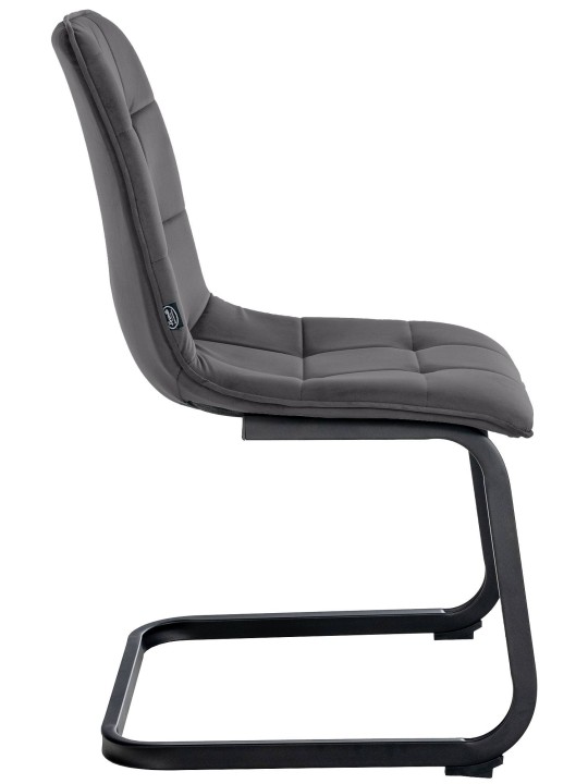 Sada 2 jedálenských stoličiek Vermont velvet, čierna