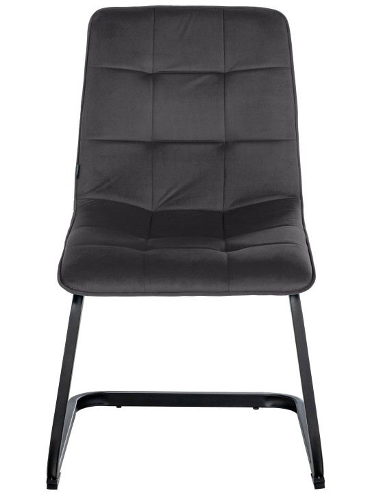 Sada 2 jedálenských stoličiek Vermont velvet, čierna