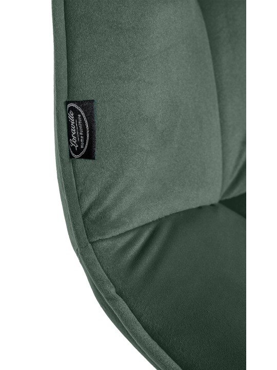 Sada 2 jedálenských stoličiek Vermont velvet, tmavozelená