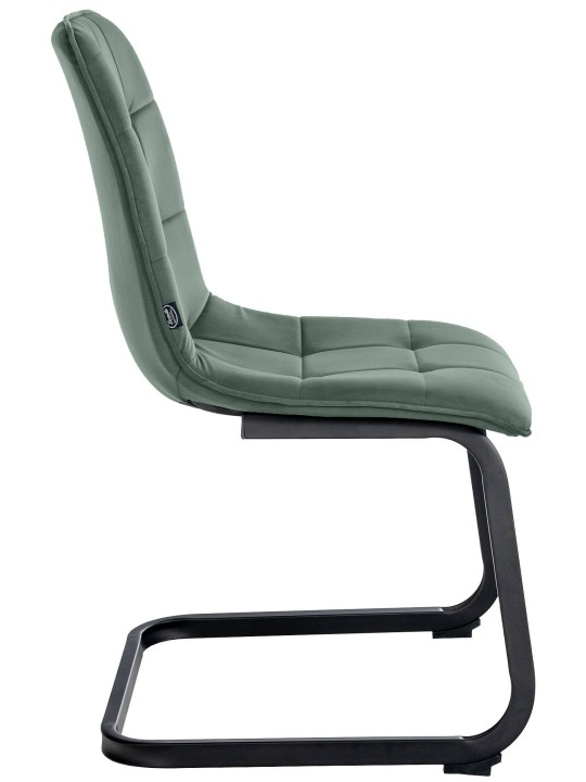 Sada 2 jedálenských stoličiek Vermont velvet, tmavozelená