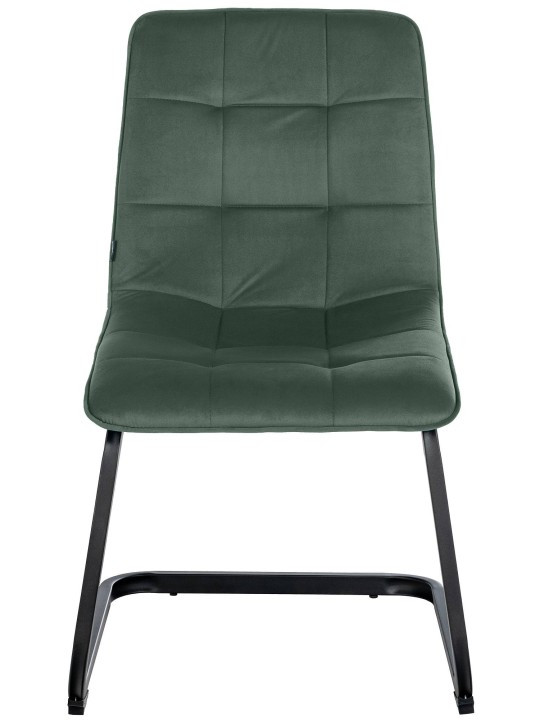 Sada 2 jedálenských stoličiek Vermont velvet, tmavozelená