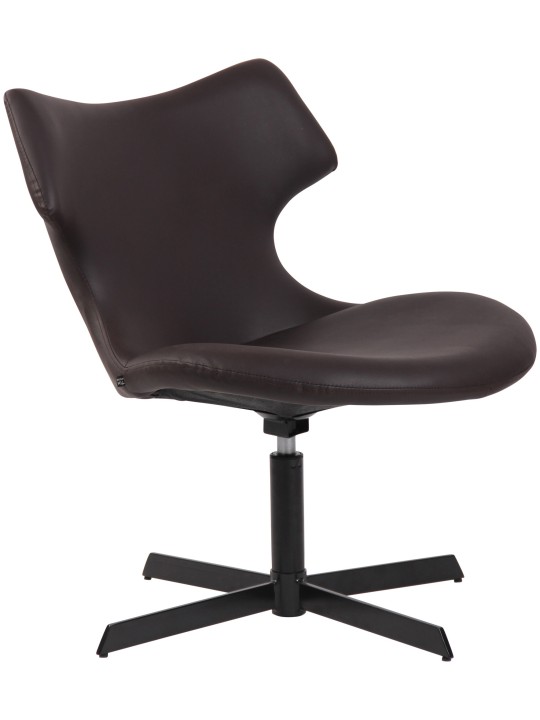 Lehátko Welland z umelej kože, hnedá