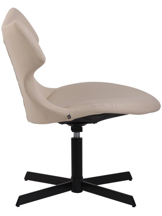 Lehátko Welland z umelej kože, krémová