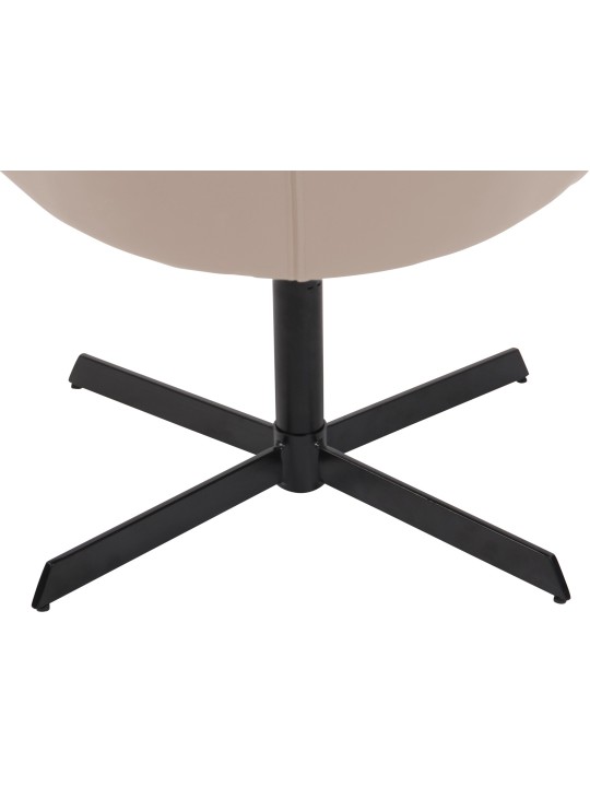 Lehátko Welland z umelej kože, krémová