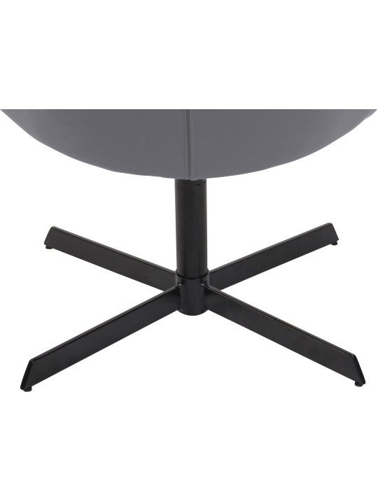 Lehátko Welland z umelej kože, sivá