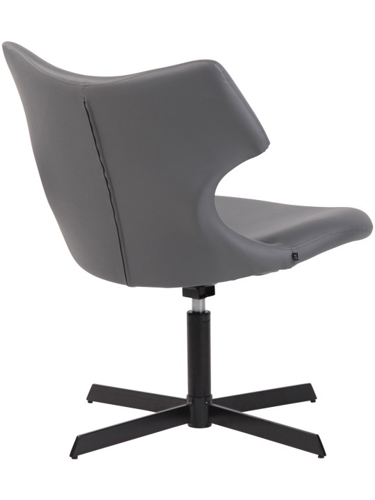 Lehátko Welland z umelej kože, sivá