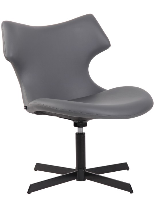 Lehátko Welland z umelej kože, sivá