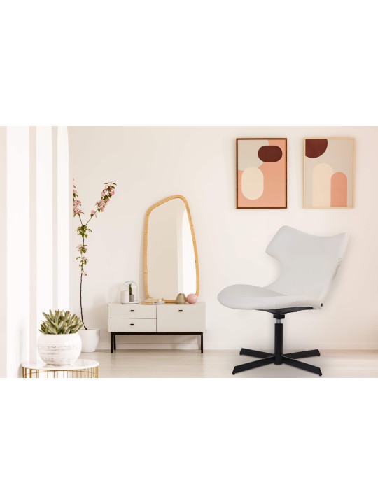 Lehátko Welland z umelej kože, biela