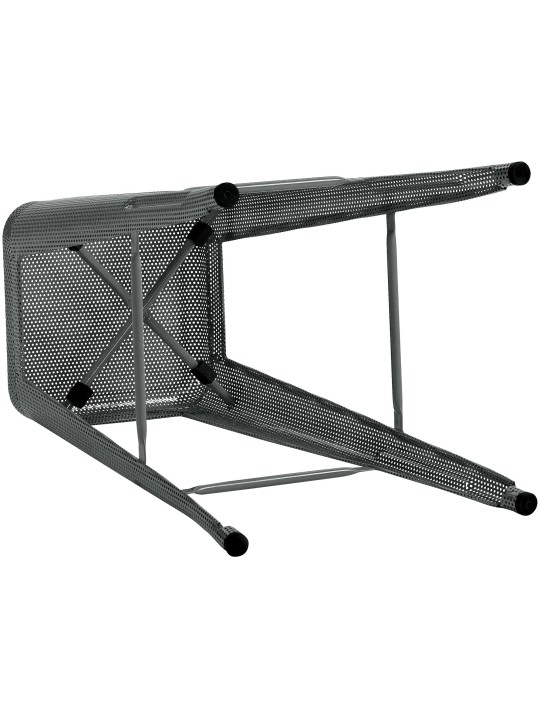 Sada 4 barových stoličiek Fletcher, sivá