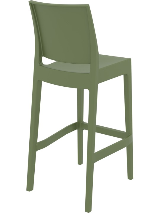 Sada 2 barových stoličiek Maya, olivová