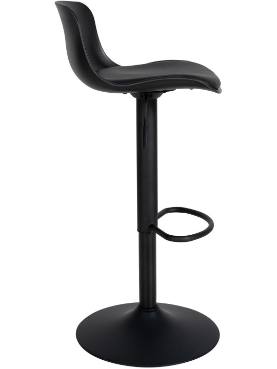 Sada 2 barových stoličiek Almada z umelej kože, čierna