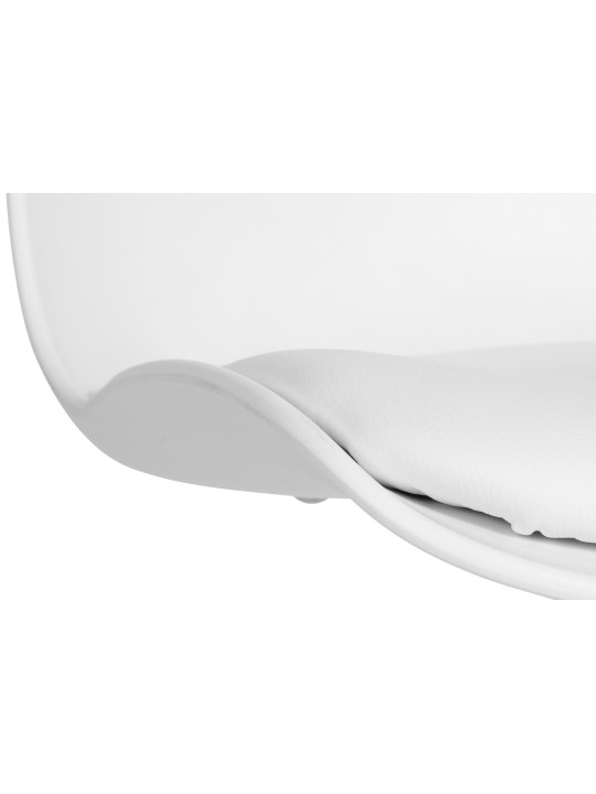 Sada 2 barových stoličiek Almada z umelej kože, biela