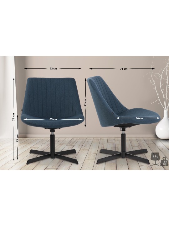 Ležadlo Granby, modrá