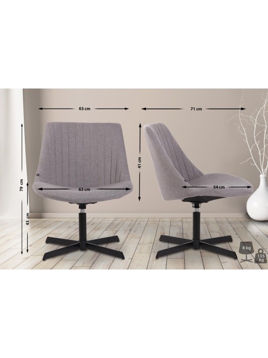 Ležadlo Granby, sivá