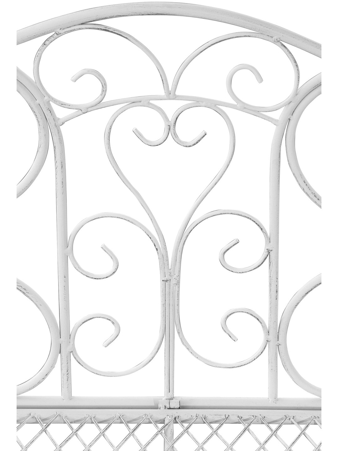 Záhradná lavica Tara, antická biela