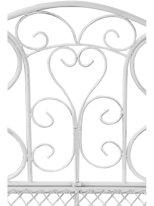 Záhradná lavica Tara, antická biela