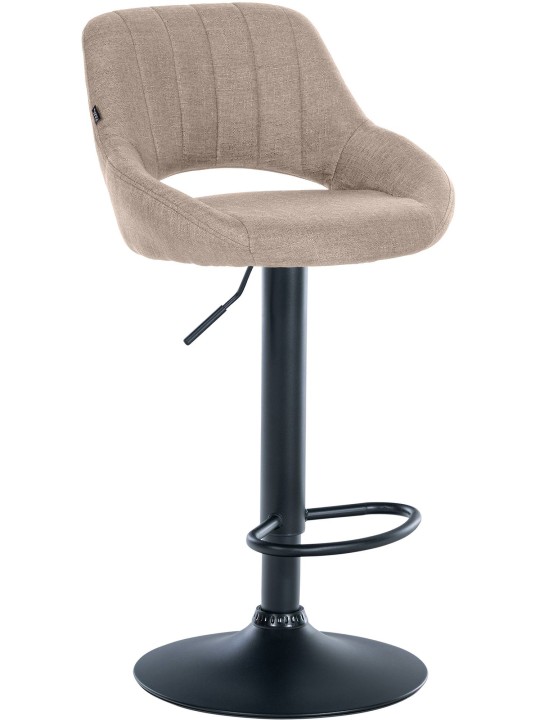 Barová stolička Milet látka, šedohnedá