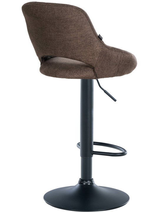Barová stolička Milet látka, hnedá