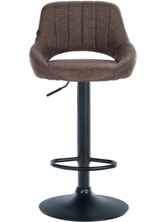 Barová stolička Milet látka, hnedá