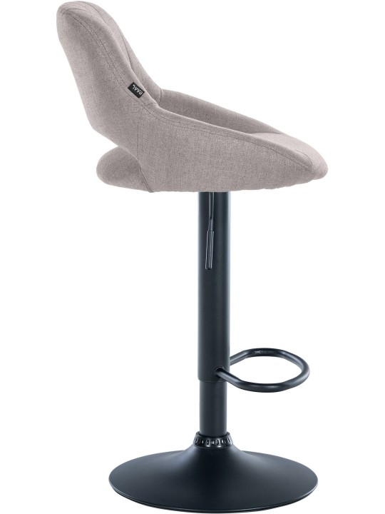 Barová stolička Milet látka, sivá
