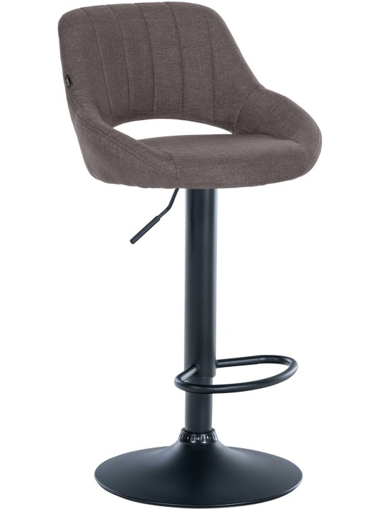 Barová stolička Milet látka, tmavosivá