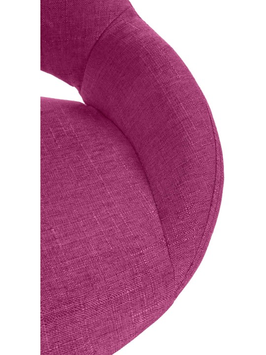 Barová stolička Milet látka chróm, fialová