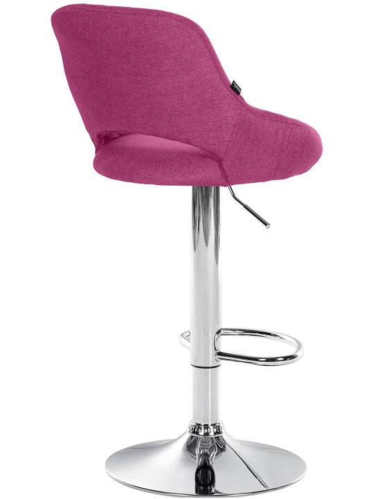 Barová stolička Milet látka chróm, fialová