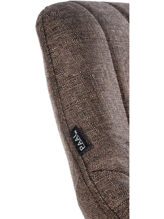 Barová stolička Milet látka chróm, hnedá